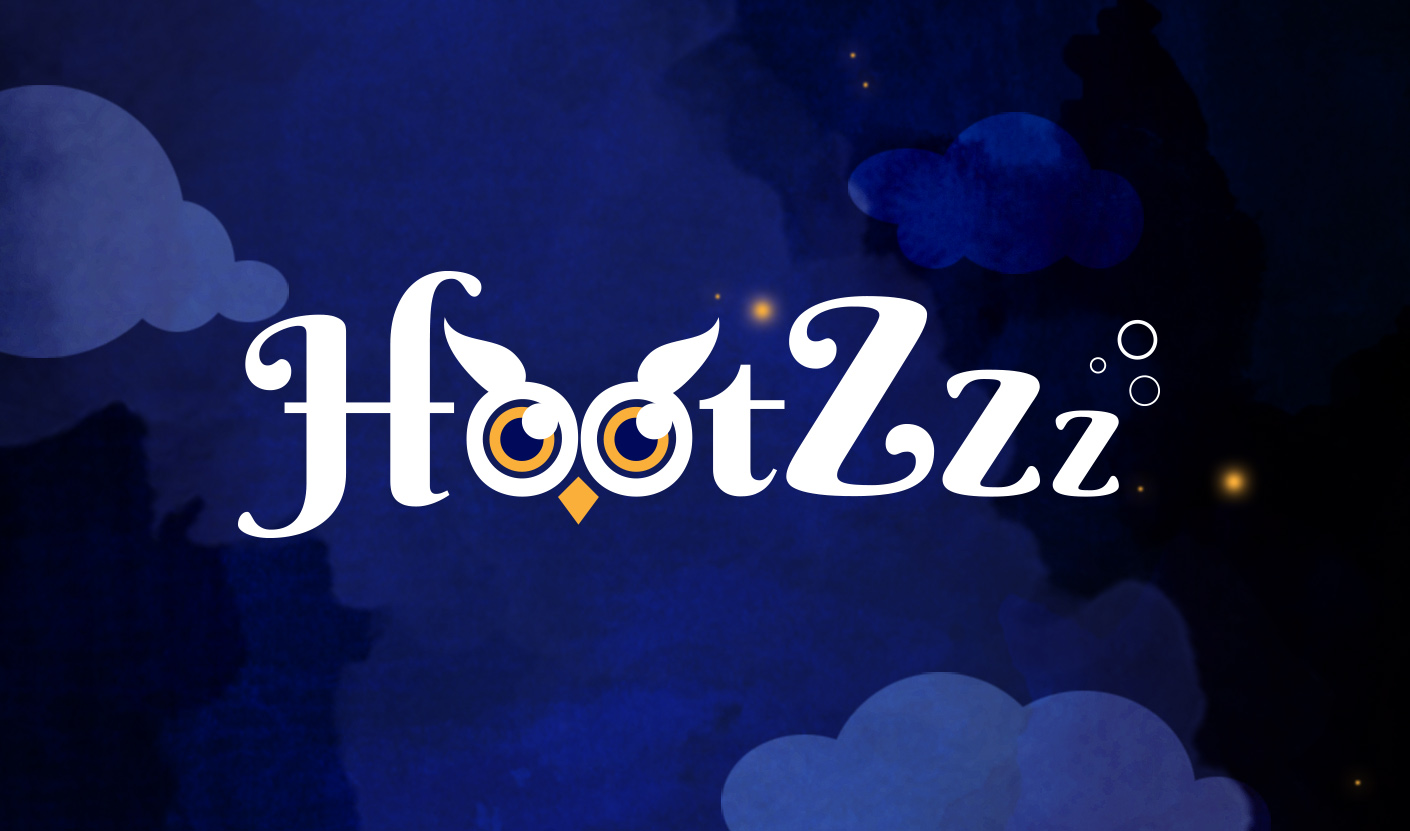 HootZzz logo on night background